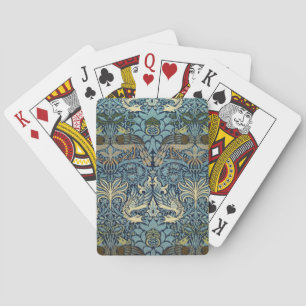 Jeu De Cartes William Morris Paon et Dragon Tissé