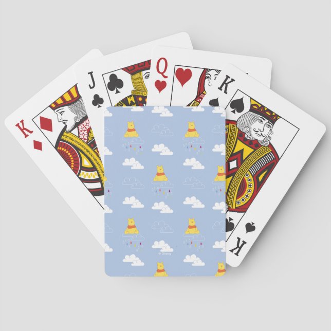Jeu De Cartes Winnie l'Ooh | Motif nuageux Raindrop (dos)