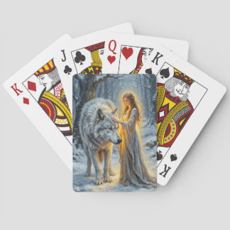 Jeu De Cartes Winter Goddess & White Wolf