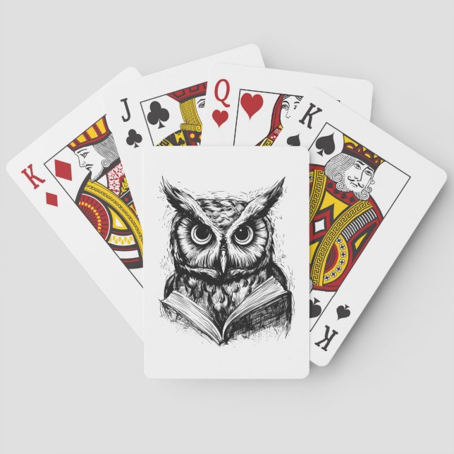 Jeu De Cartes Wise Old Owl Poker Jouer des cartes (dos)