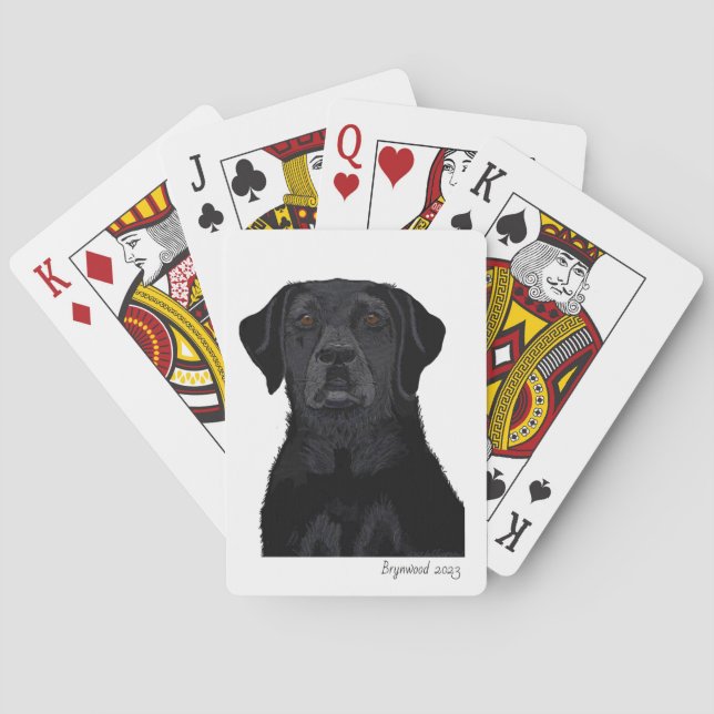 Jeu De Cartes "WMBBD" de Brynwood Black Labrador Playing Cards (dos)