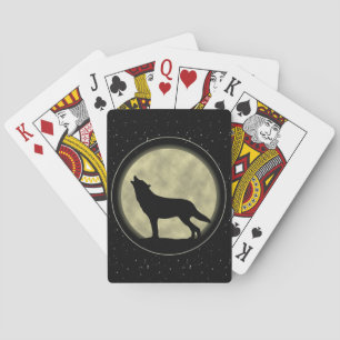 Jeu De Cartes Wolf Silhouette, Bicyclette Poker Jouer Cartes