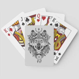 Jeu De Cartes Wolf tribal indien