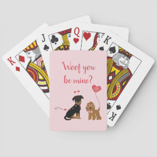 Jeu De Cartes Woof You Be Mine Valentine Dogs