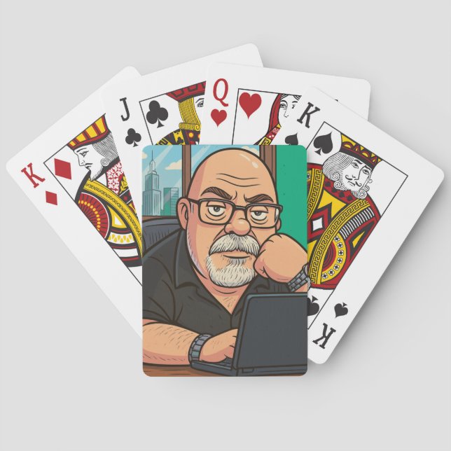 Jeu De Cartes Working Writer Playing Cards by Phil Elmore (dos)