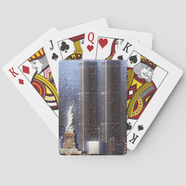 Jeu De Cartes World Trade Center tours jumelles stylisées (dos)