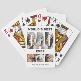 Jeu De Cartes World's Best Dad Ever Custom 6 Photo