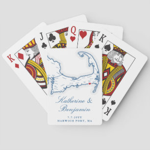 Jeu De Cartes Wychmere Beach Club Cape Cod Mariage Faveur
