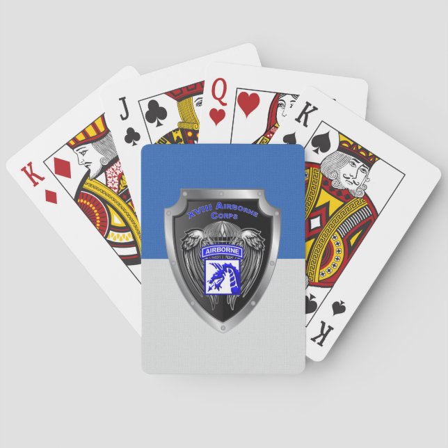 Jeu De Cartes XVIIIe Corps aéroporté (dos)
