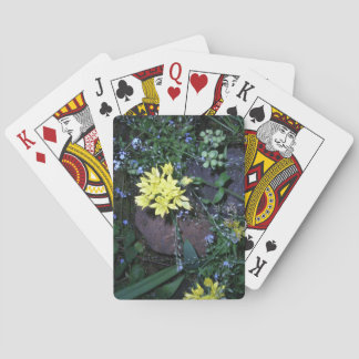 Jeu De Cartes Yellow Night Flowers Photo