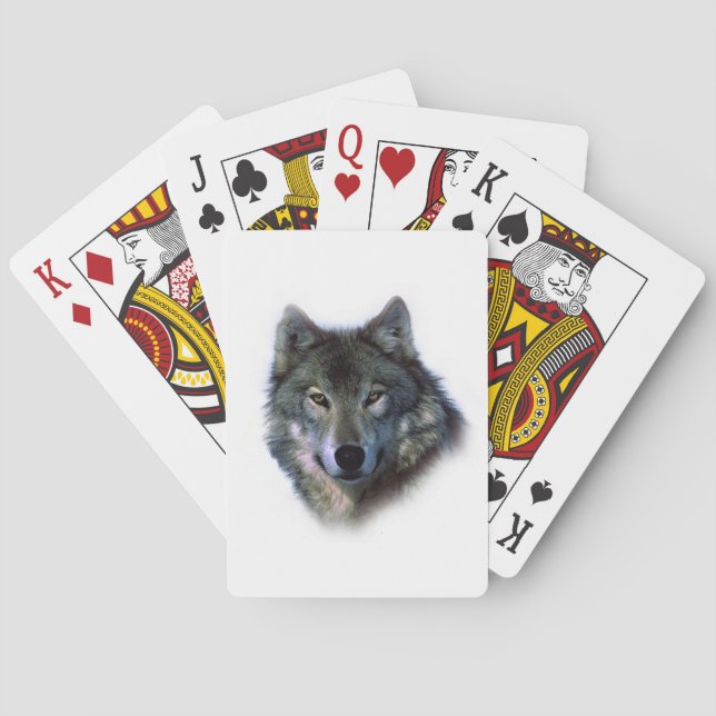 Jeu De Cartes Yeux de loup gris (dos)