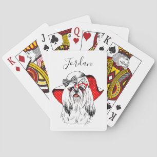 Jeu De Cartes Yorkie Fashion Shoot Ajouter Votre Nom