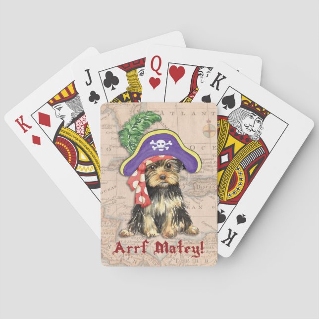 Jeu De Cartes Yorkie Pirate (dos)