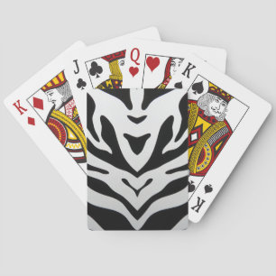 JEU DE CARTES ZEBRA STRIPES ABSTRAITES