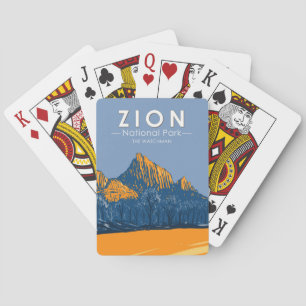 Jeu De Cartes Zion National Park Utah The Watchman Vintage
