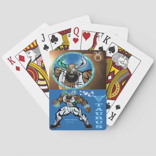 Jeu De Cartes Zodiac Universe - Taurus - Cartes de Jeu Classique (dos)
