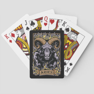 Jeu De Cartes Zodiaque de Bélier le signe de Sun de RAM