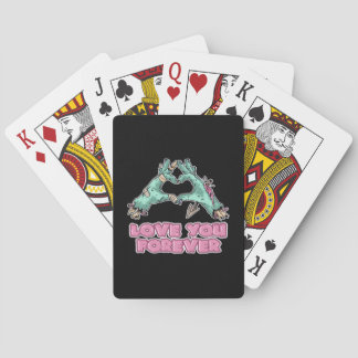 Jeu De Cartes Zombie Classic - Squelette Coeur Et Mains