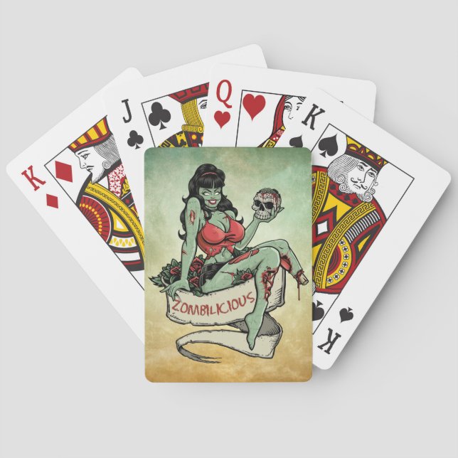 Jeu De Cartes Zombilicious fille Zombie (dos)