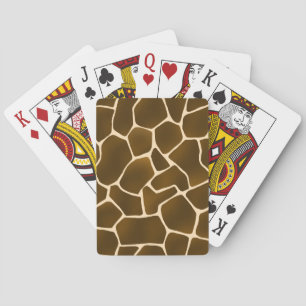 Jeu De Cartes Zones de girafe Sauvage Safari Peau animal Imprime