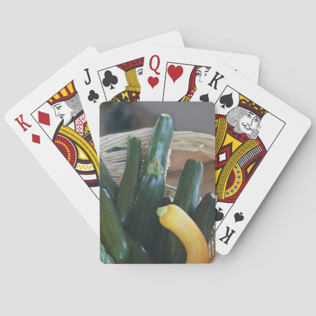 Jeu De Cartes Zucchini Summer Squash Gourds Légumes (dos)