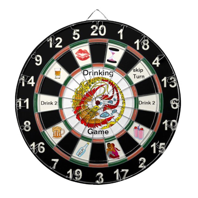 Jeu de Cible de flechettes à boire (Devant)