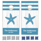 Bois rustique blanc turquoise starfish maison de p