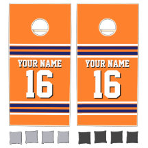 Citrouille Orange avec Marine White Stripes Team J