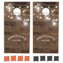 Custom Rustic Mason Jar Lights Mariage