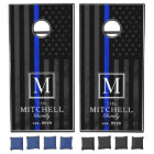 Drapeau Patriotique À Thème De Police | Monogramme