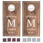 Monogramme de famille Bois clair stylisé