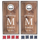 Monogramme de famille Bois clair stylisé