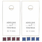 Monogramme de mariage personnalisé moderne noir et