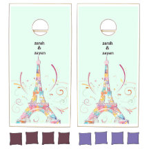 Paris Tour Eiffel Jeu mariage Cornhole Set