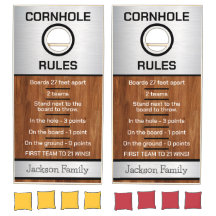 Règles de Cornhole Customisées