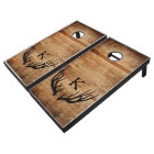 Rustique Antler en bois désorganisé Mariage Monogr