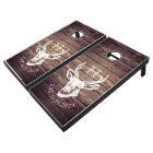 Tête de cerf en bois déprimé rustique personnalisé