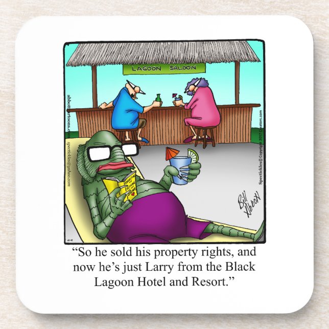 Jeu de Dessous de verre de Cocktail Drôle Humour (Devant)