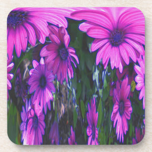Jeu de Dessous de verre de liège Abstrait violet