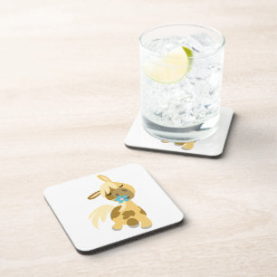 Jeu de Dessous de verre de pivoine bleu et de cart