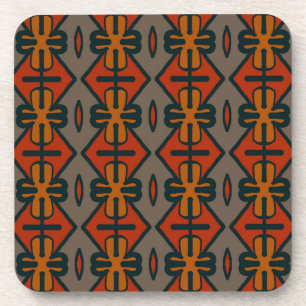 jeu de dessous de verre d'impression tribale