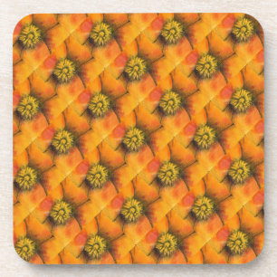 Jeu de Dessous de verre floral #1 Motif à carreaux