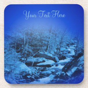 Jeu de Dessous de verre naturel Dreamy Blue Imagin