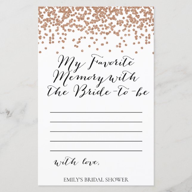 Jeu de douche rose Gold Brida - Carte mémoire préf (Devant)