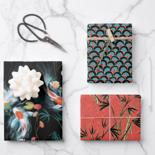 Jeu de feuilles cadeaux de potager japonais