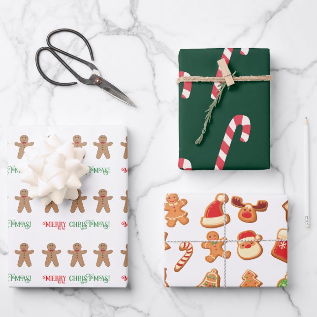 Jeu de feuilles de papier d'enveloppement de frian (Recto)
