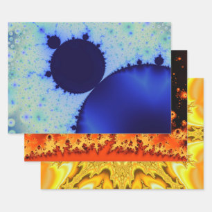 Jeu de feuilles papier d'enveloppement de fracture