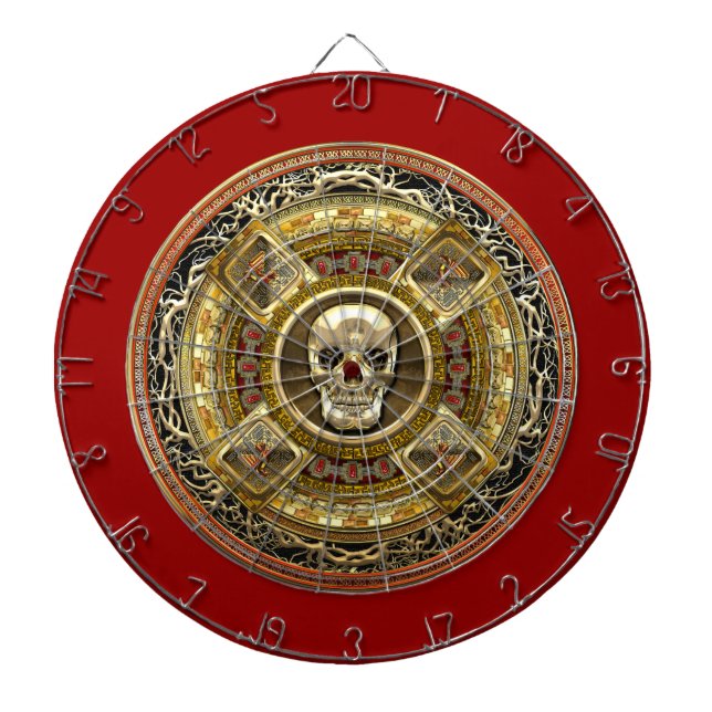 Jeu De Fléchettes [200] Mictlantecuhtli - Dieu de la mort aztèque (Devant)