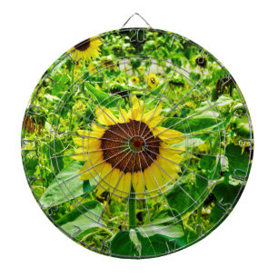 Jeu De Fléchettes Abeille sur tournesol jaune