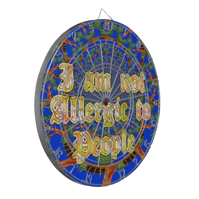 Jeu De Fléchettes Acacia Alchemy : Je ne suis pas allergique à l'art (Devant gauche)